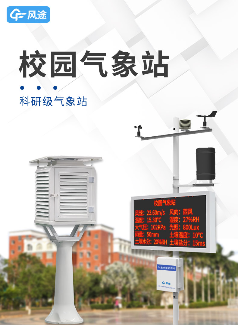 校園里的‘天空觸角’ 全天候自動氣象站揭秘